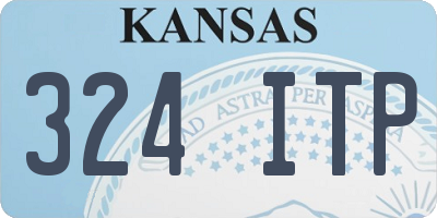 KS license plate 324ITP