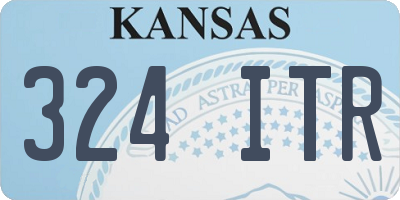 KS license plate 324ITR