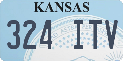 KS license plate 324ITV