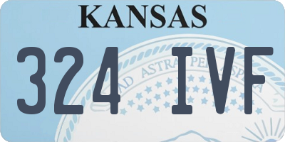 KS license plate 324IVF