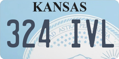 KS license plate 324IVL