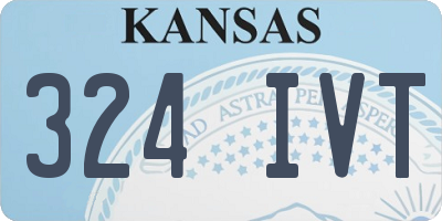 KS license plate 324IVT