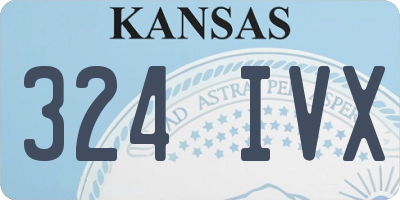 KS license plate 324IVX
