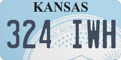 KS license plate 324IWH
