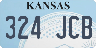 KS license plate 324JCB