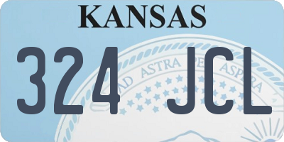 KS license plate 324JCL