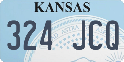 KS license plate 324JCQ