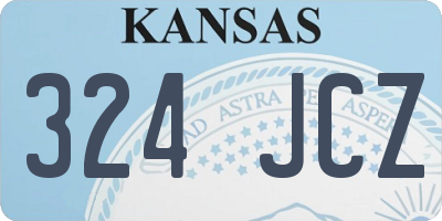 KS license plate 324JCZ