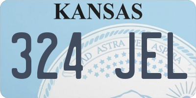 KS license plate 324JEL