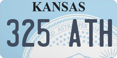 KS license plate 325ATH