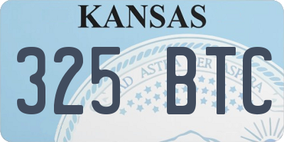 KS license plate 325BTC
