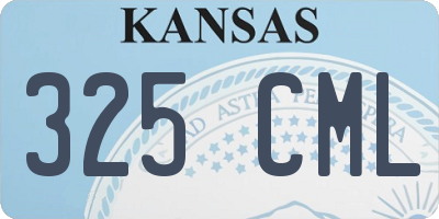 KS license plate 325CML