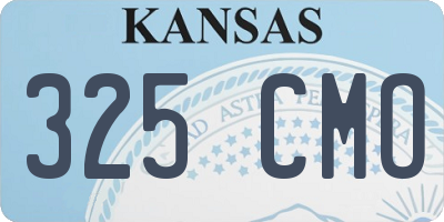 KS license plate 325CMO