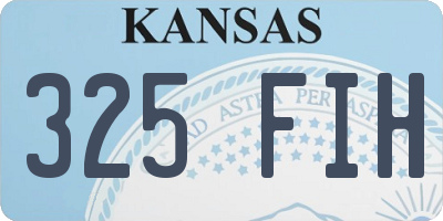 KS license plate 325FIH