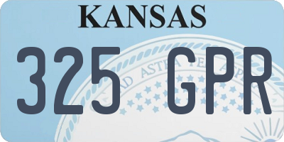 KS license plate 325GPR