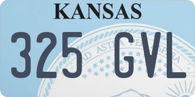 KS license plate 325GVL