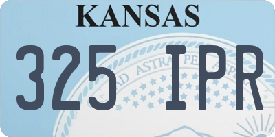KS license plate 325IPR