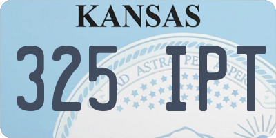 KS license plate 325IPT