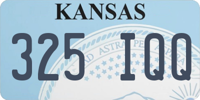 KS license plate 325IQQ