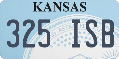 KS license plate 325ISB