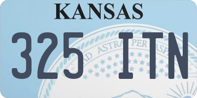 KS license plate 325ITN
