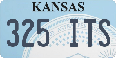 KS license plate 325ITS