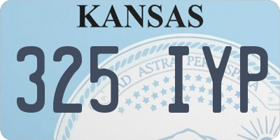 KS license plate 325IYP