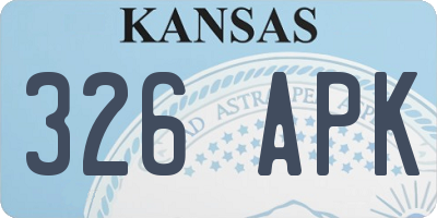 KS license plate 326APK