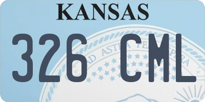KS license plate 326CML