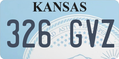 KS license plate 326GVZ