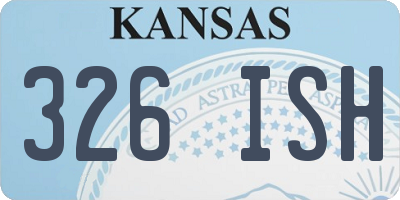 KS license plate 326ISH