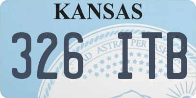 KS license plate 326ITB