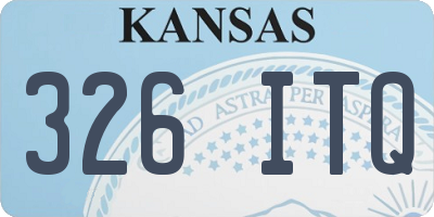 KS license plate 326ITQ