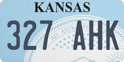 KS license plate 327AHK
