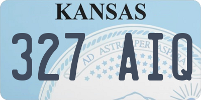 KS license plate 327AIQ