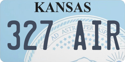 KS license plate 327AIR