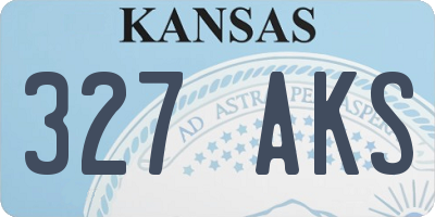 KS license plate 327AKS