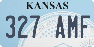 KS license plate 327AMF