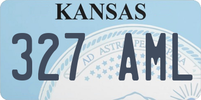 KS license plate 327AML