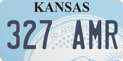 KS license plate 327AMR