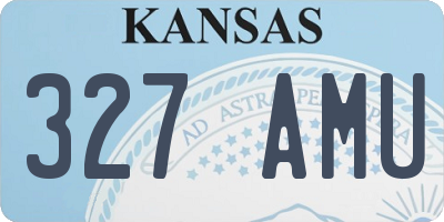 KS license plate 327AMU
