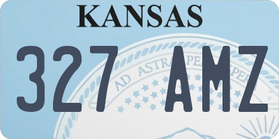 KS license plate 327AMZ