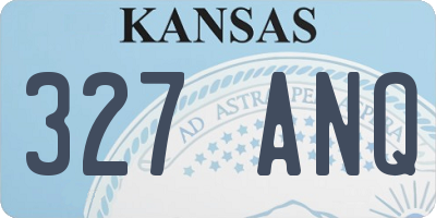 KS license plate 327ANQ