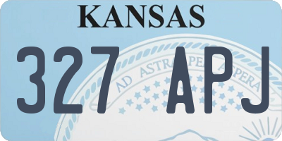 KS license plate 327APJ