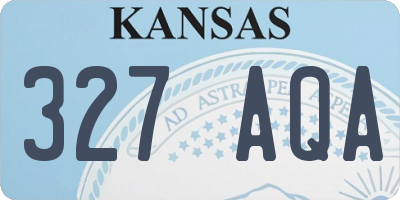KS license plate 327AQA