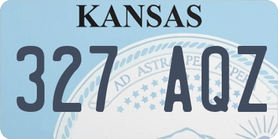 KS license plate 327AQZ
