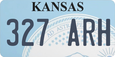 KS license plate 327ARH