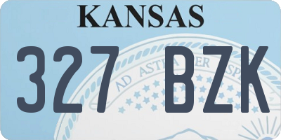 KS license plate 327BZK