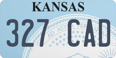 KS license plate 327CAD