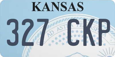 KS license plate 327CKP